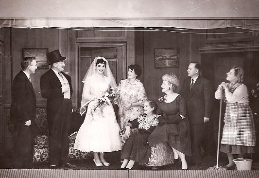 Fools Rush In - 
            
 The Fairlight Players, 1959 (picture reproduced by kind permission of the Hastings Observer)